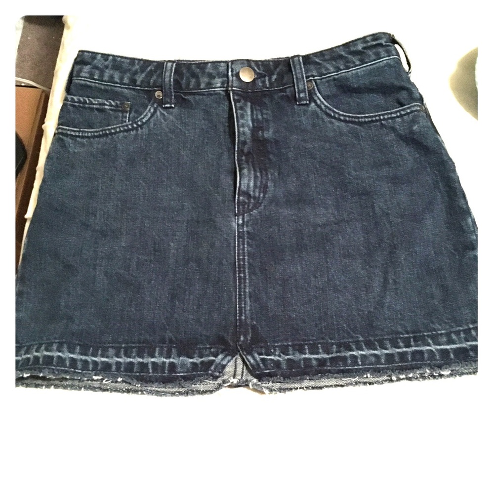 Free People denim skirt